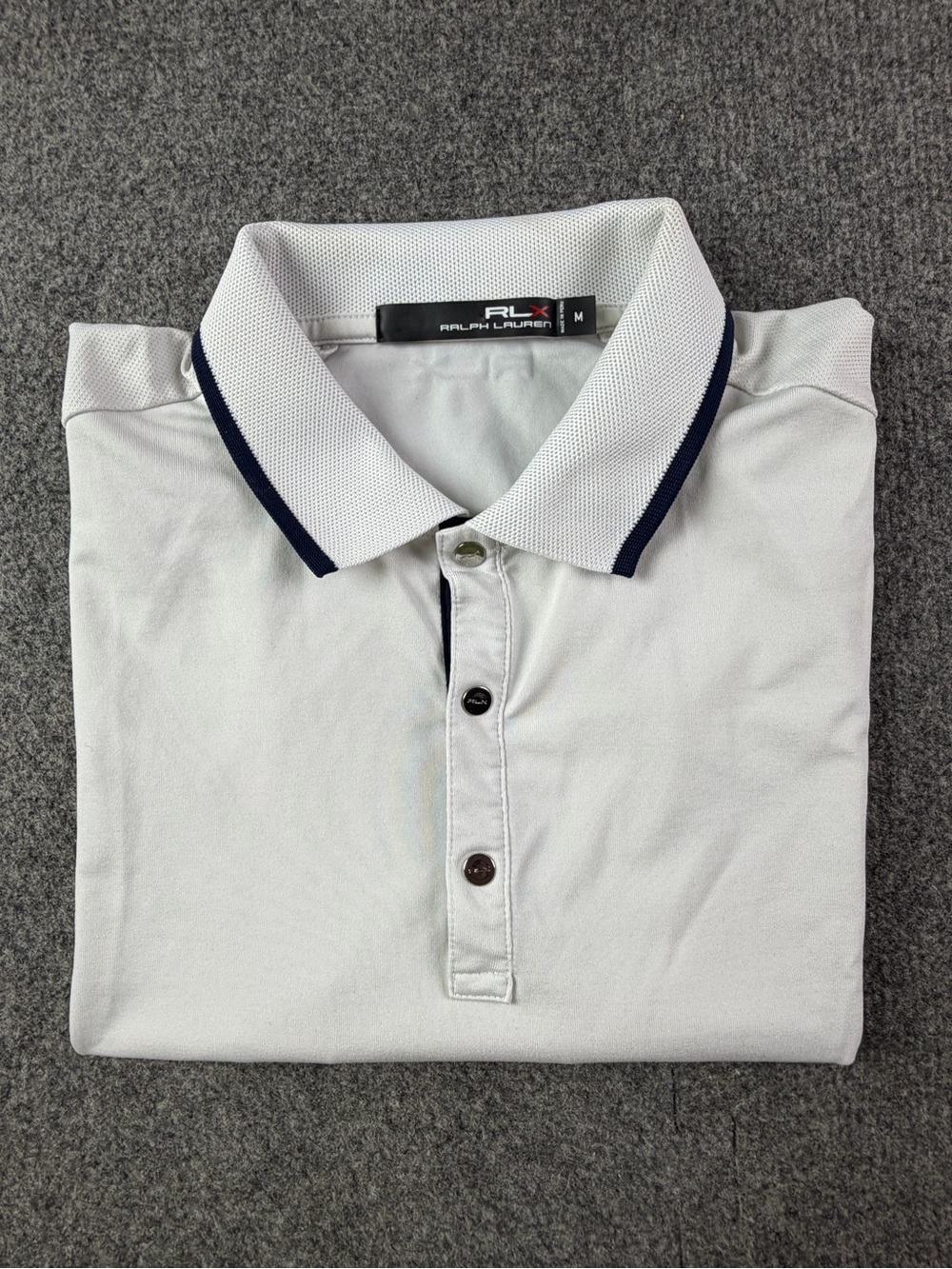 RLX Ralph Lauren Womens Cape Sleeve Golf Polo Shirt Size M White